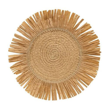 Natural Jute & Dried Grass Candle Mat Small - The Fox Decor